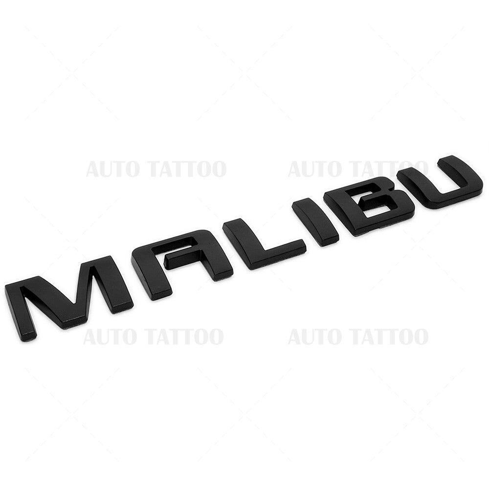 Chevy Malibu Trunk Lid Door Letter Emblem Logo Badge Nameplate Matte Black Sport