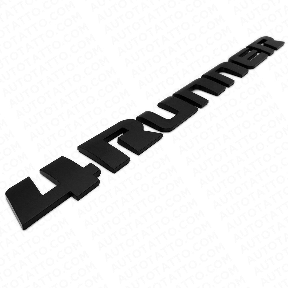 Matte Back 4Runner Liftgate Nameplate Emblem Badge Logo Tailgate Rear Letter