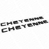 2x For Chevy Cheyenne Fender / Tailgate Badge Logo Emblem Truck OEM Black Sport