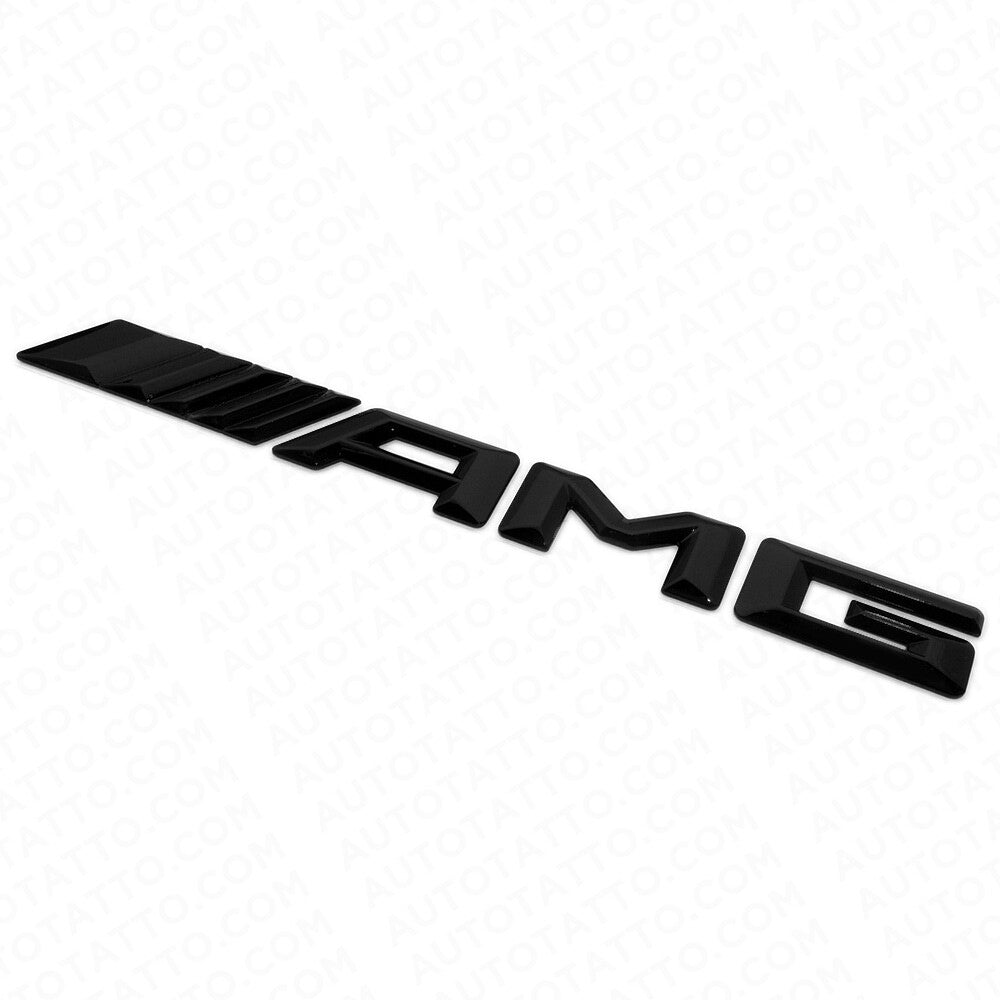 15-16 New AMG Rear Trunk Letter Emblem Logo Badge Decoration Sport Gloss Black