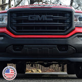 14-19 GMC Sierra Front Grille Letter Logo Emblem Adhesive Nameplate HD Black