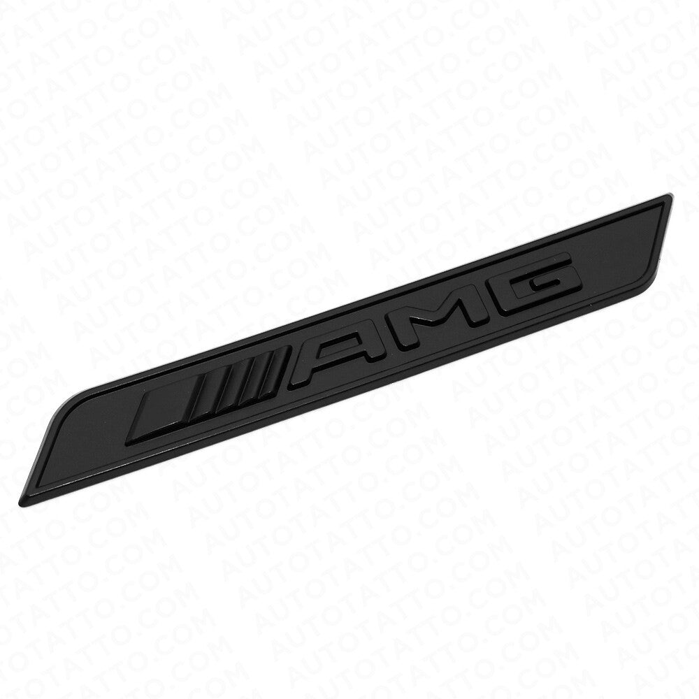 2x Flat Black AMG Special Edition Emblem Fender Logo Badge Nameplate Decoration
