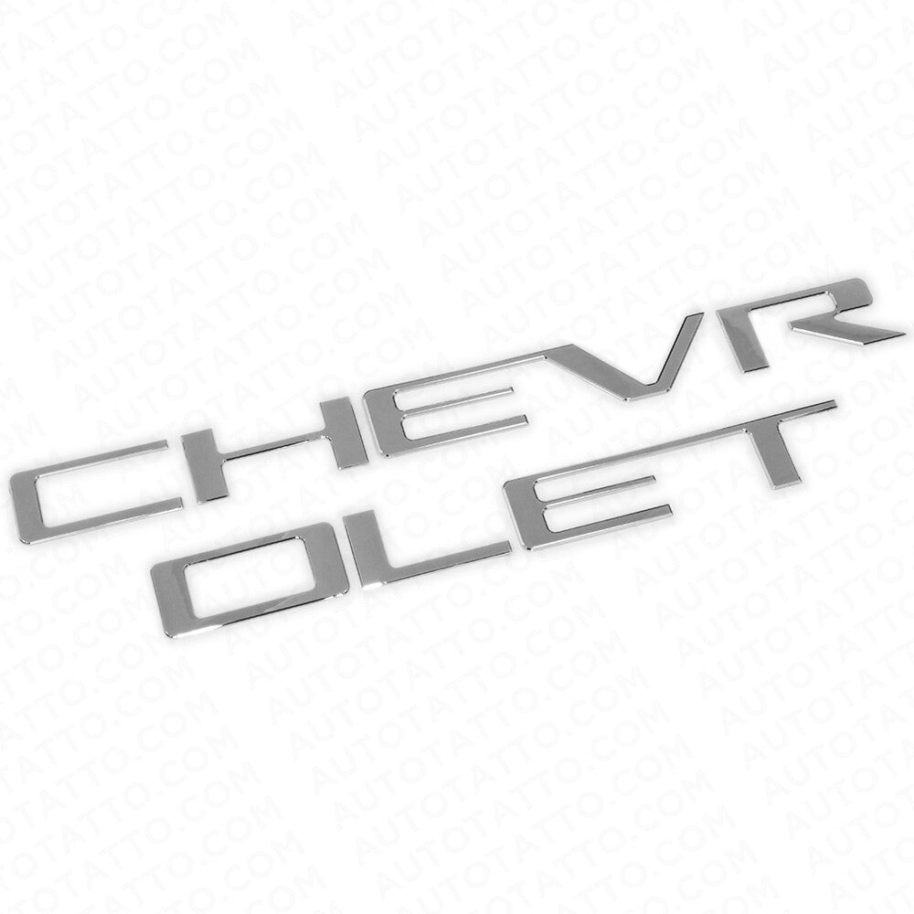 19-22 Silverado CHEVROLET Tailgate Insert 3D Letter Badge Nameplate Logo Emblem