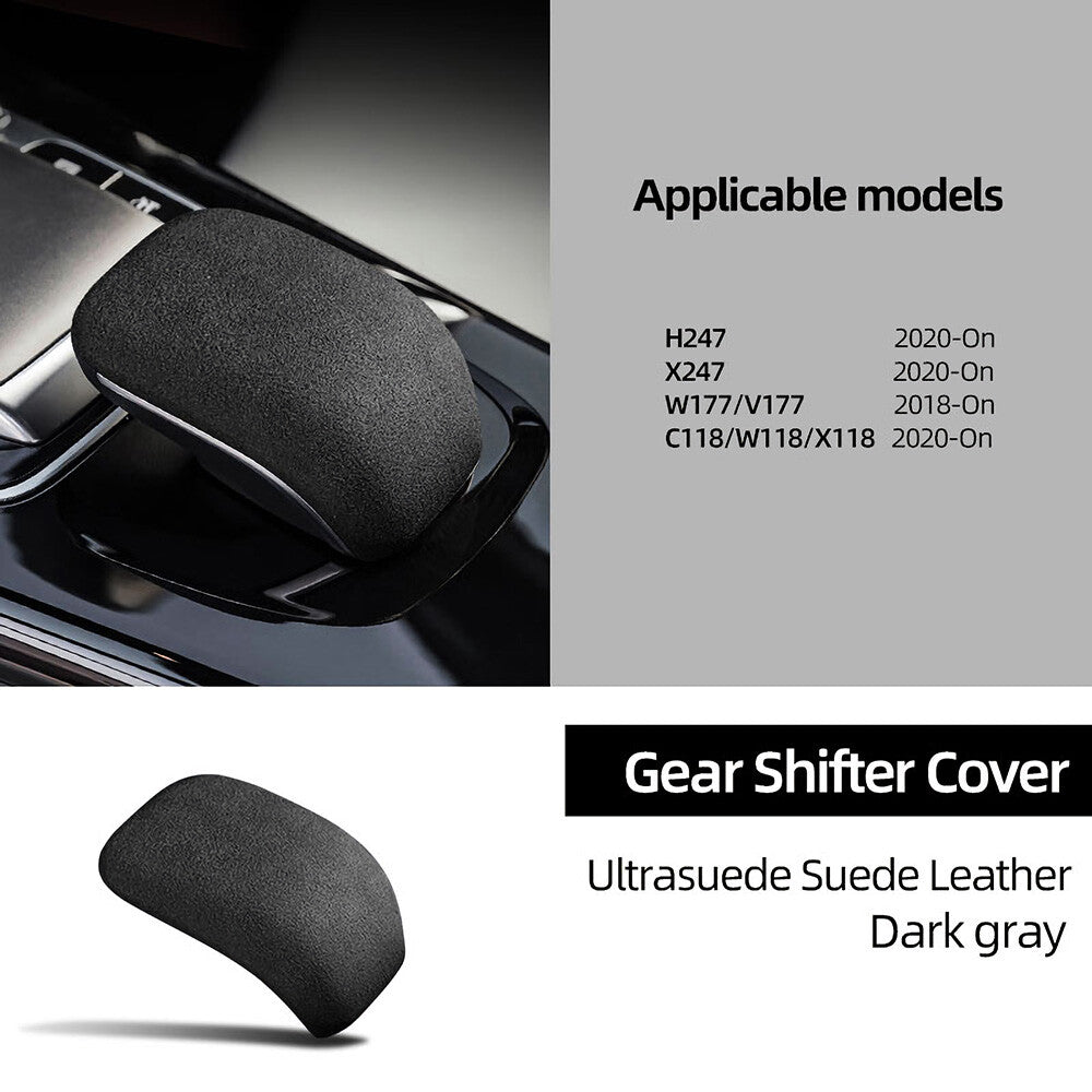 Mercedes CLA A Class W177 W118 Alcantara Nubuck Suede Gear Shift Knob Cover Trim