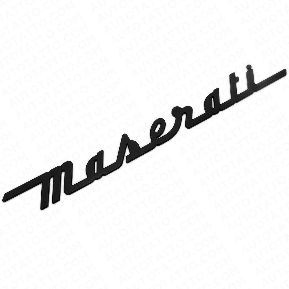 For Maserati Matte Black Trunk Letter Nameplate Logo Emblem Badges Sport OEM