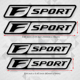 Lexus F Sport Car Wheels Brake Caliper Sticker 3D Decal Logo Decoration Black