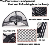 Universal 2x Mesh Back Support Lumbar Brace For Car Office Seat Chair Cushion