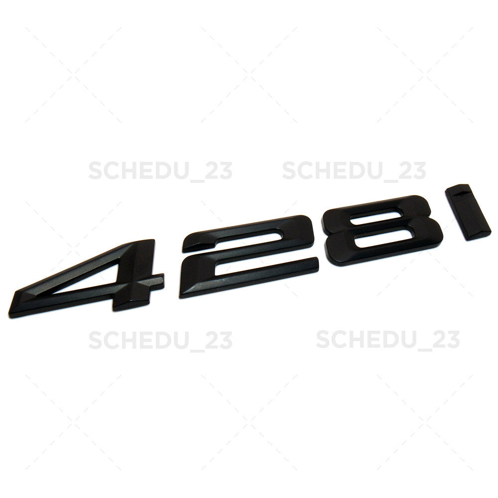 Matte Black BMW 428i 4Series Car Trunk Lid Emblem Badge Nameplate M Performance