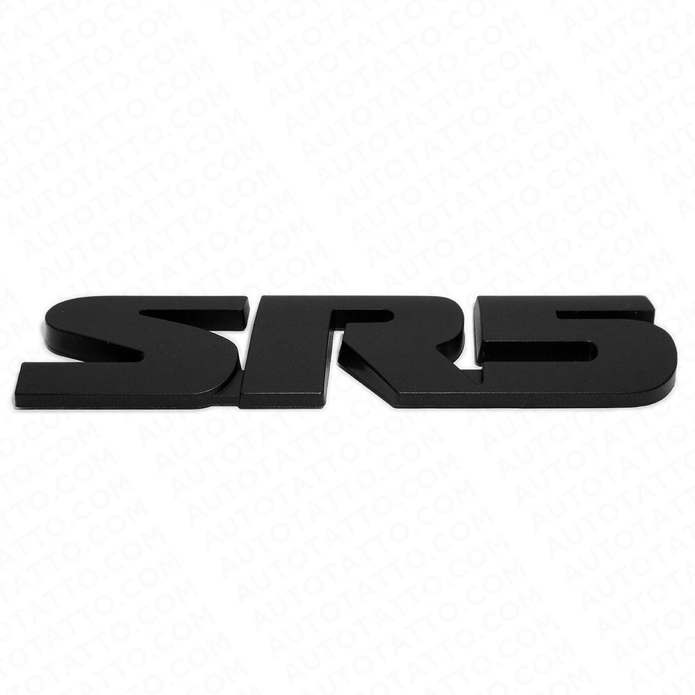 2x Black Out Tacoma 4 Runner TRD Pro SR5 Emblem Side Rear Door Tailgate Badge