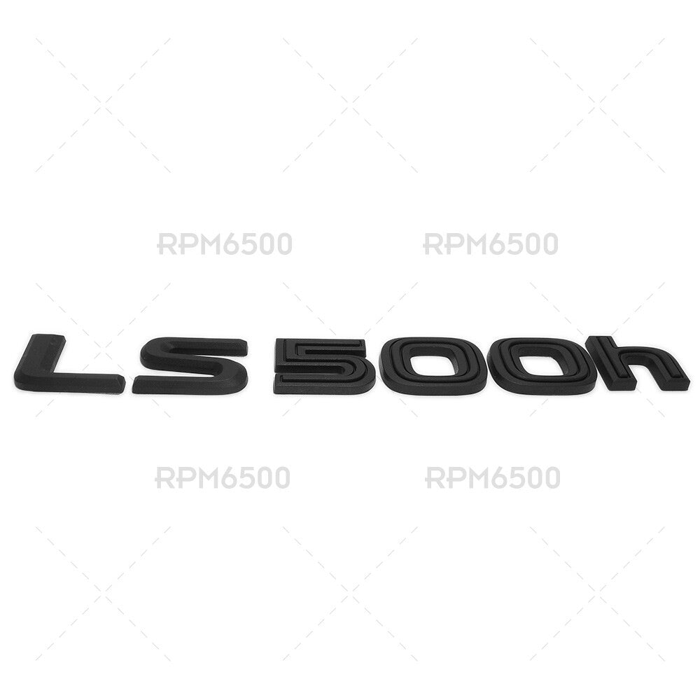 Lexus Rear Turnk Lid LS 500h Letter Logo Badge Emblem Car Replace Matte Black
