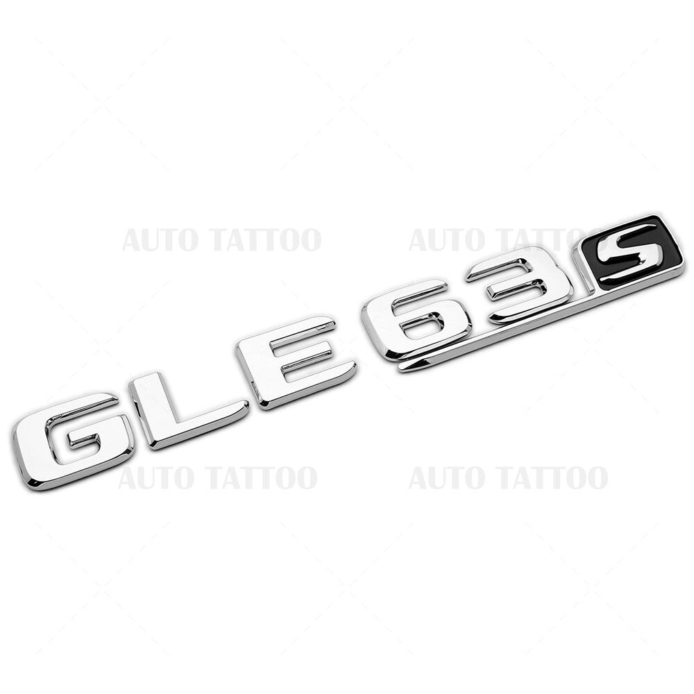 17-19 Mercedes GLE 63 S Letter Emblem Liftgate Logo Badge AMG Sport OEM Chrome