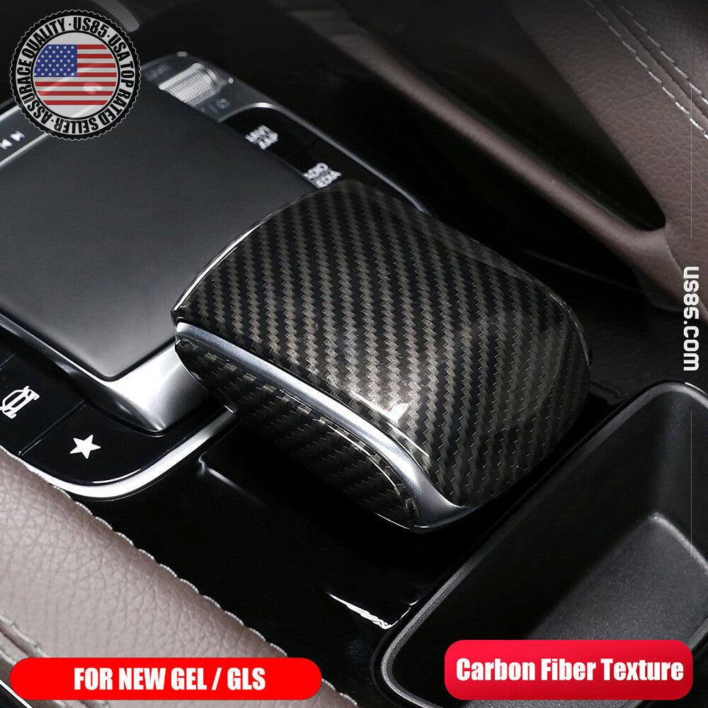 Carbon Fiber Central Control Armrest Decorative Cover Trim For GLE GLS Class