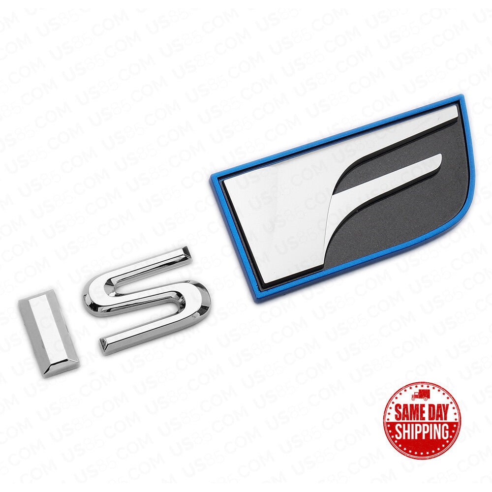 For Lexus Trunk Lid  IS F ISF Letter Logo Badge Decal Emblem Car F-Sport Chrome