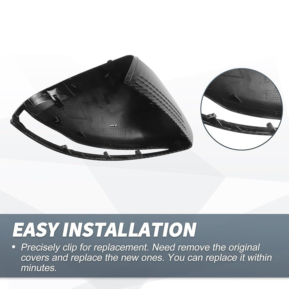 Carbon Fiber Mercedes W205 W213 X253 W222 C E S GLC Class Mirror Cover Replace