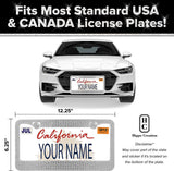 2x Acrylic Bling Rhine Stone Chrome Crystal Diamond Glitter License Plate Frame
