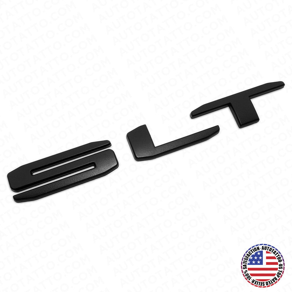 19-21 GMC Sierra Tailgate SLT Logo Emblem Pickup Badge Nameplate Matte Black