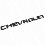 Chevy Chevrolet Truck Lifgate Letter Badge Logo Emblem Gloss Black Large Size