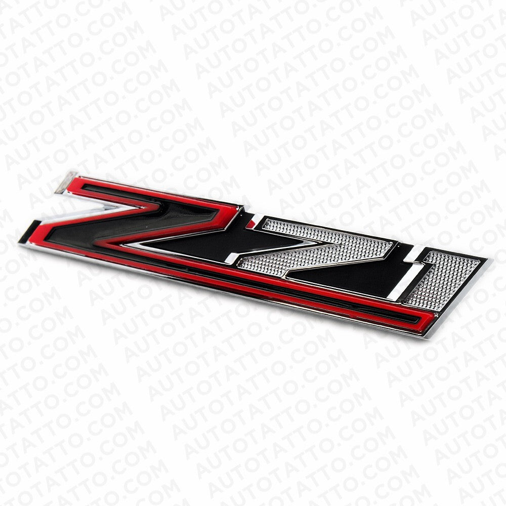 2019-22 Chevrolet Silverado Z71 Front Grille Plinth Nemapleate Emblem Chrome Red