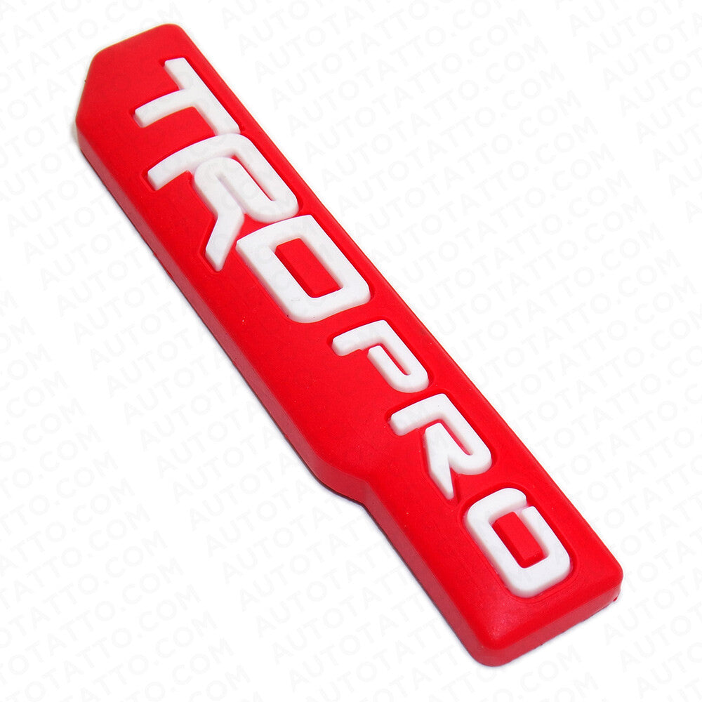 2x Mini TRD Pro Fender Door Tailgate Badge Logo Emblem Silicone Decoration Sport
