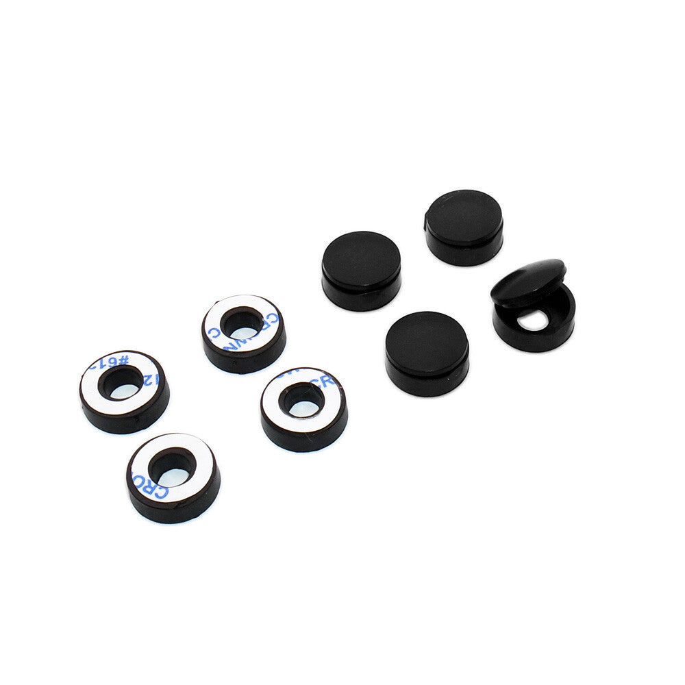 Black Stainless Steel Front Rear Emblem License Plate Frame Cover - Audi Sport