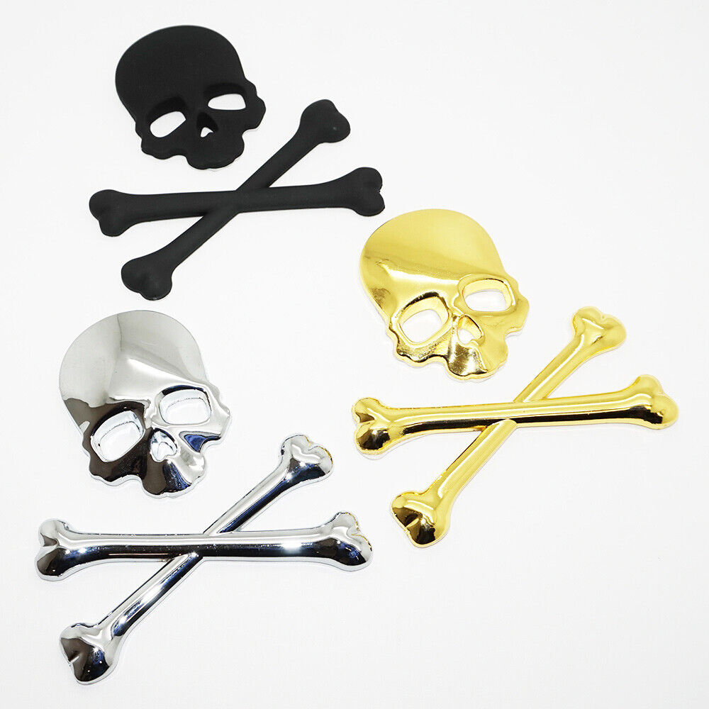 Universal 3D Fashion Metal Skull and Ghost Car Decal Sticker Auto Decoration