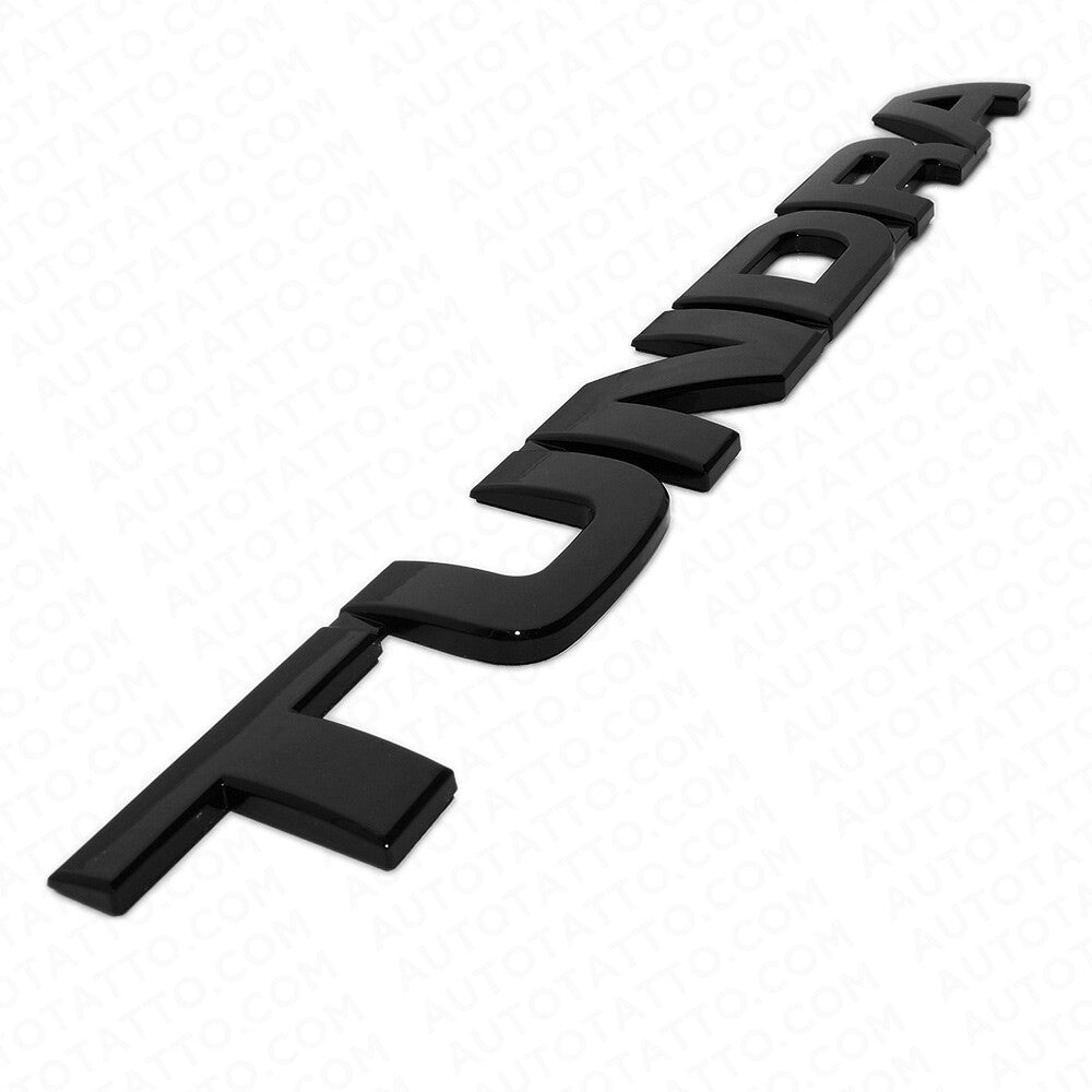 2pcs 07-14 Gloss Black Tundra Letter Side Door Tailgate Nameplate Emblem Badge