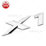 16-18 Chrome BMW X1 Letter Emblem Badge Rear Liftgate Nameplate  /M Sport