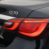 For Infiniti Q70 Rear Trunk Letter Badge Emblem Nameplate Sport Silver Chrome