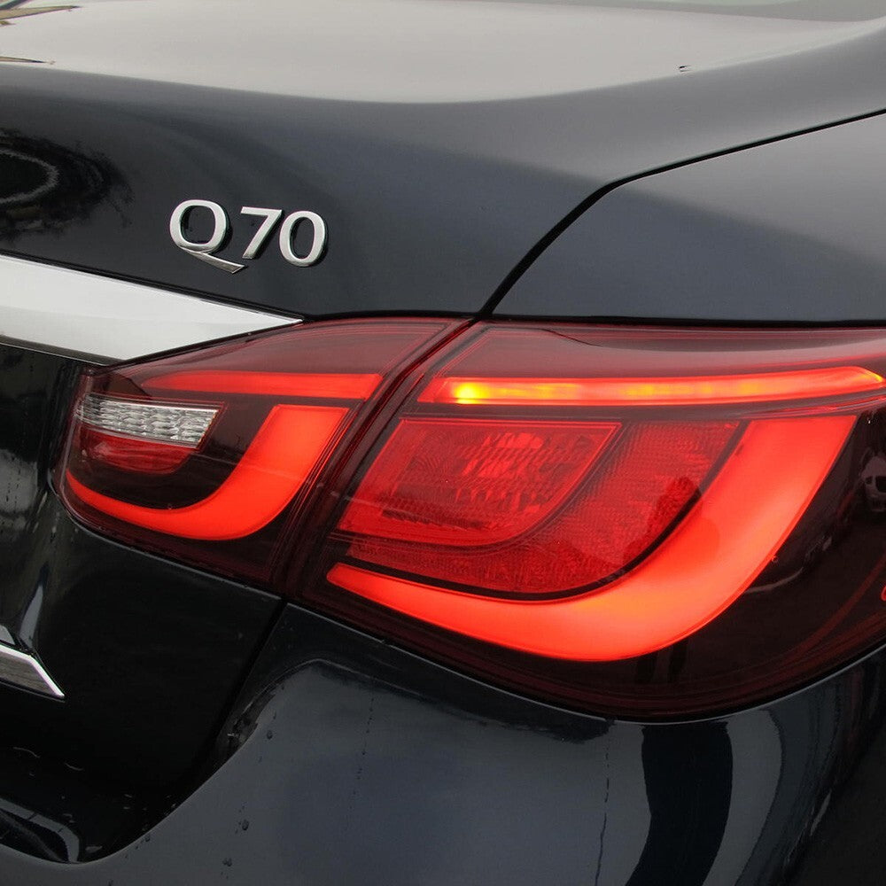 For Infiniti Q70 Rear Trunk Letter Badge Emblem Nameplate Sport Silver Chrome