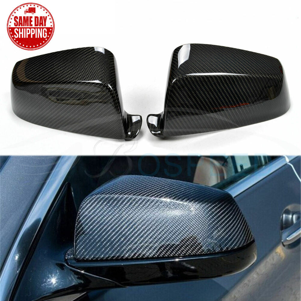 Replacement Carbon Fiber Mirror Covers For BMW E60 LCI F07 GT F12 F13 F01 F02