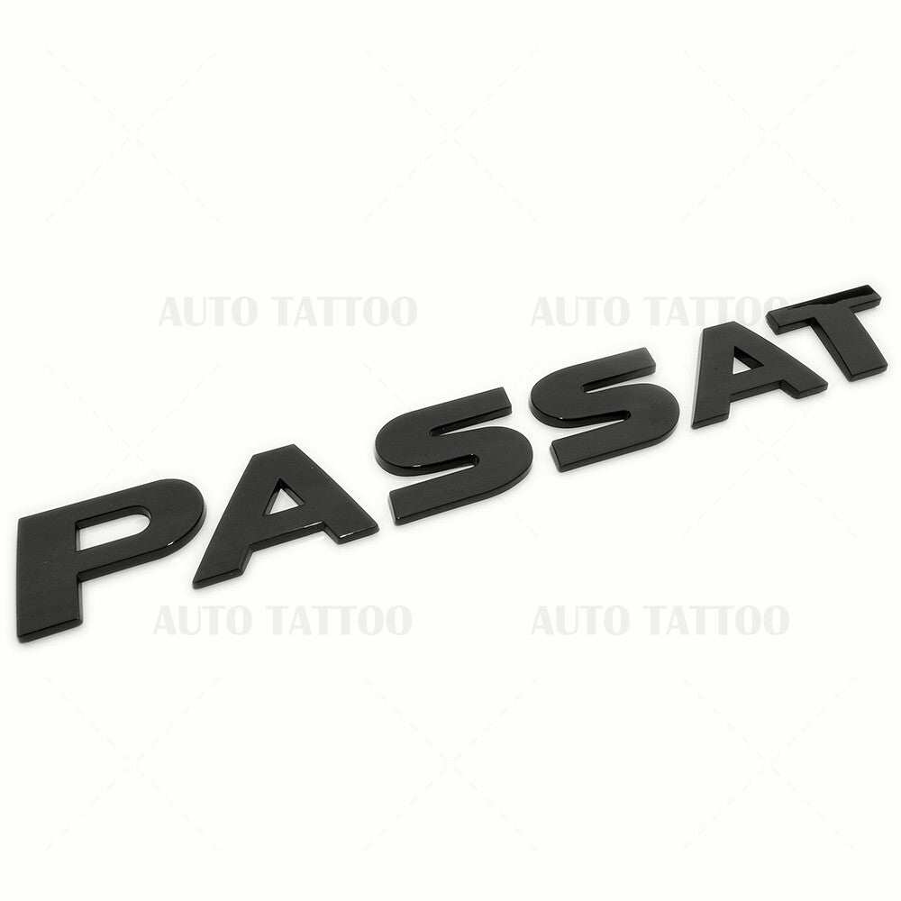 12-19 Volkswagen Passat Rear Truck Lid Nmaeplate Badge Emblem Black