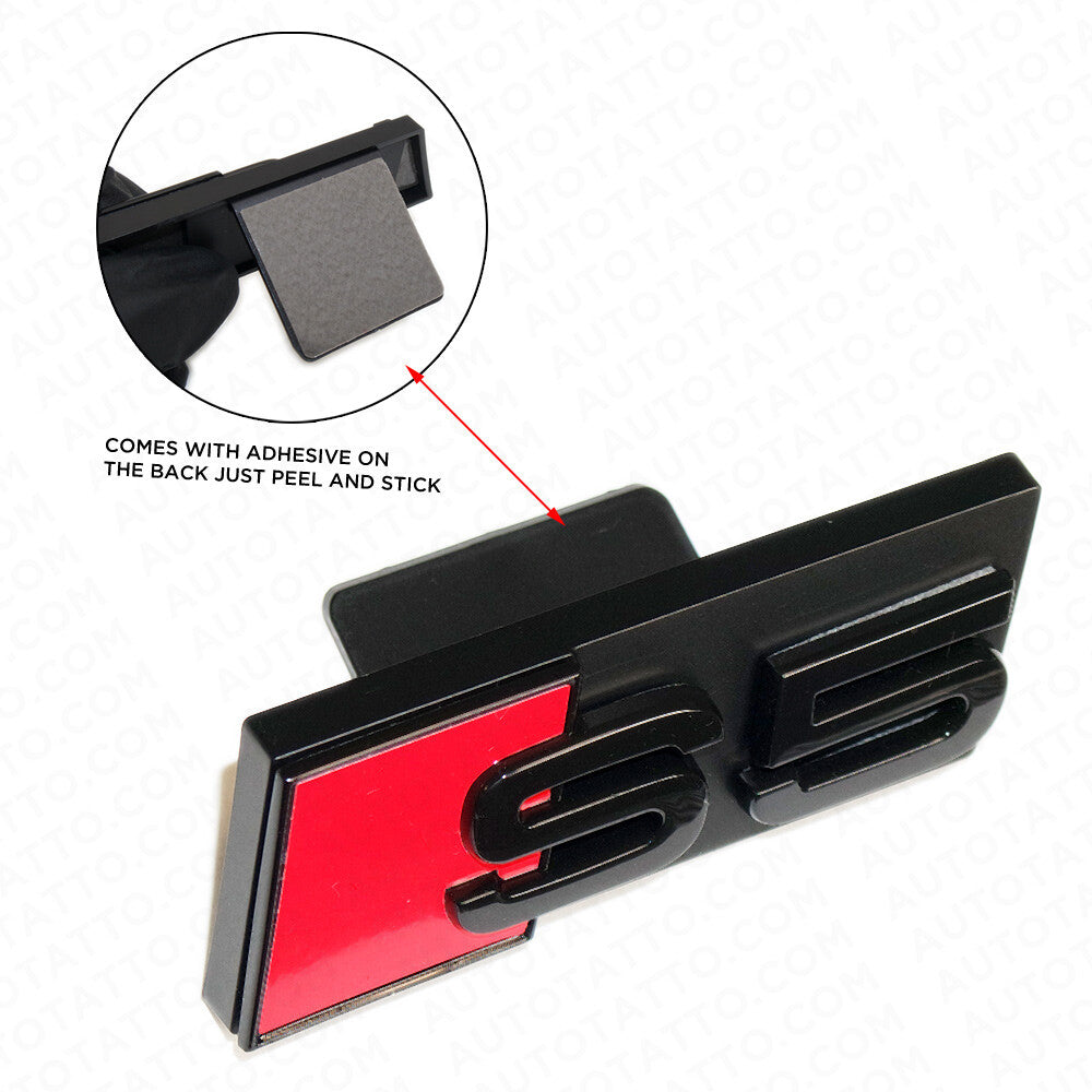 Audi S5 Front Grille Bumper Radiator Lettering Emblem Badge Logo Sport Black