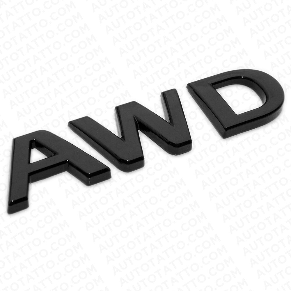 For Infiniti AWD Rear Liftgate Badge Emblem Nameplate Gloss Black