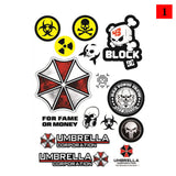 Fashion 3D Creative Waterproof Car Sticker for Auto Scratch Cover or Decoration