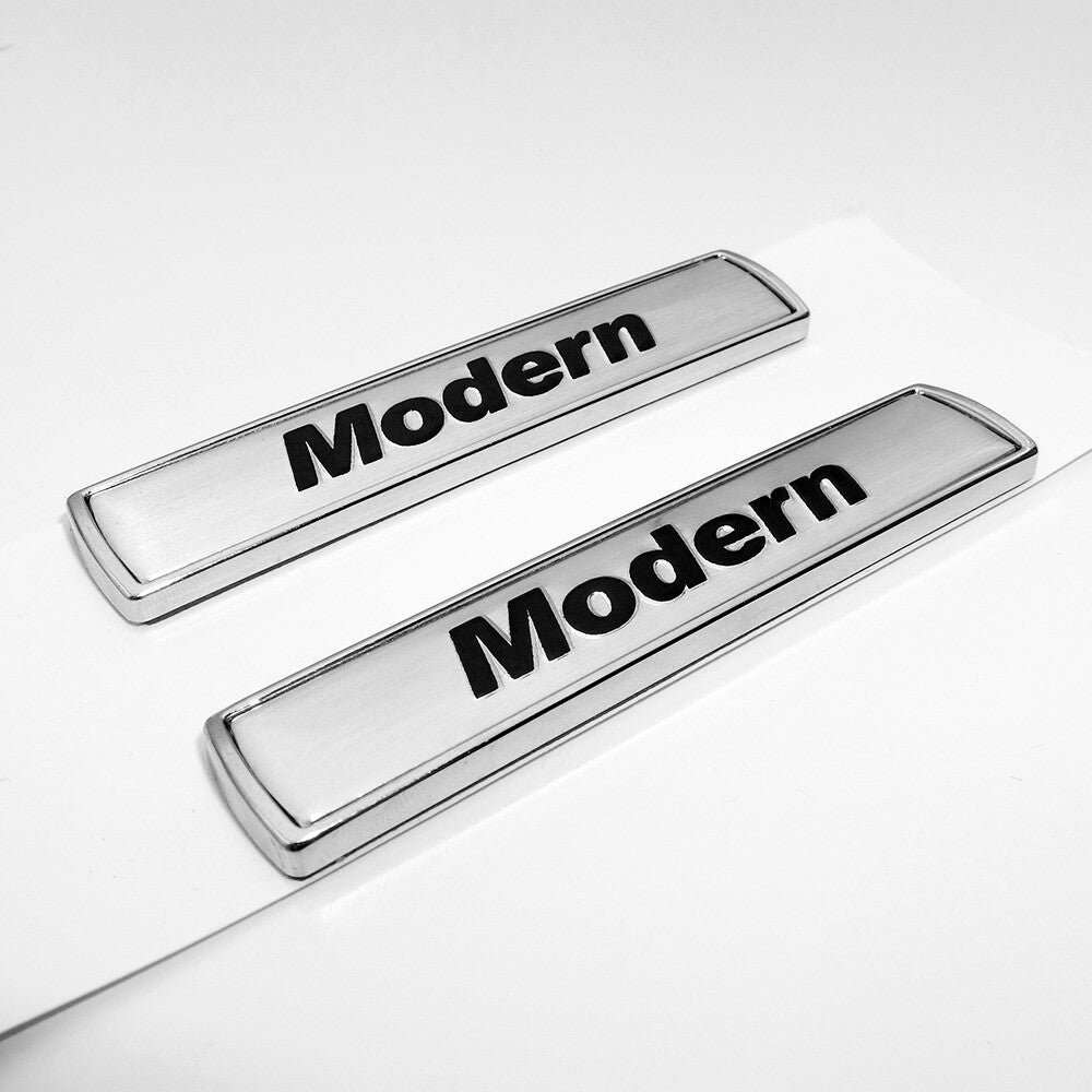 2x For BMW Modern Logo Emblem Badge Car Side Fender M Series Performance Sport