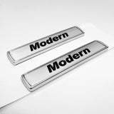 2x For BMW Modern Logo Emblem Badge Car Side Fender M Series Performance Sport