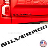 19-21 Gloss Black Silverado 1500 Tailgate Letter Logo Emblem Badge Z71 LT LTZ