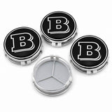 4x Brabus Wheels Car Center Hub Caps Badge Emblems Mercedes Benz W463 G65