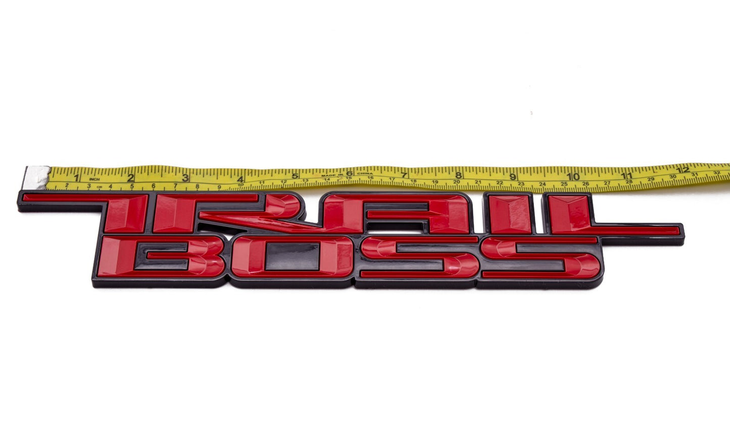 2PCS Red Black 2000-2024 Silverado Z71 Trailboss Emblem Badge Nameplate