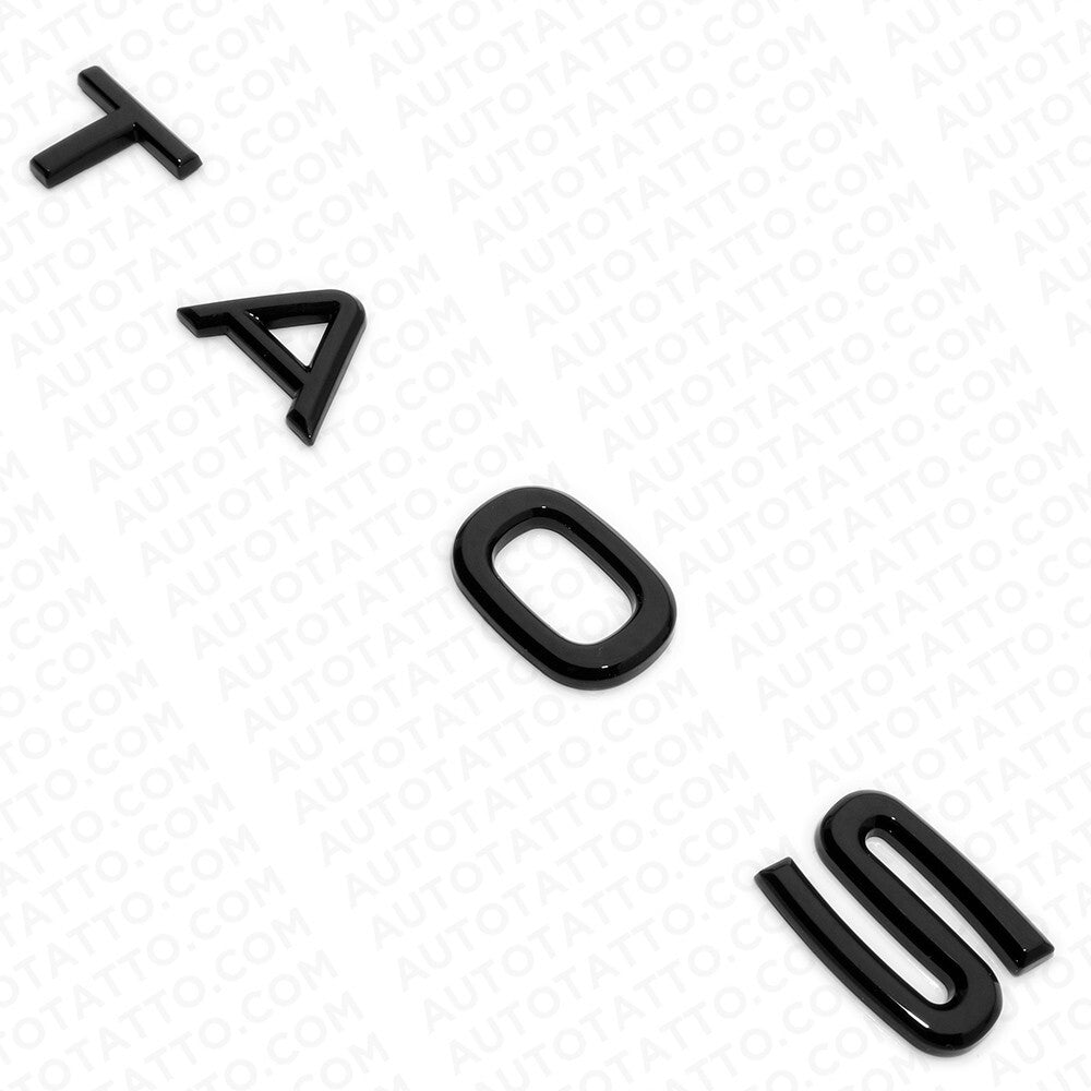 21-24 VW TAOS Rear Liftgate Hatch Lid Letter Nmaeplate Badge Emblem Black