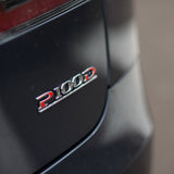 Tesla Liftgate P100D Performance Nameplate Logo Badge Emblem Sport Chrome Red