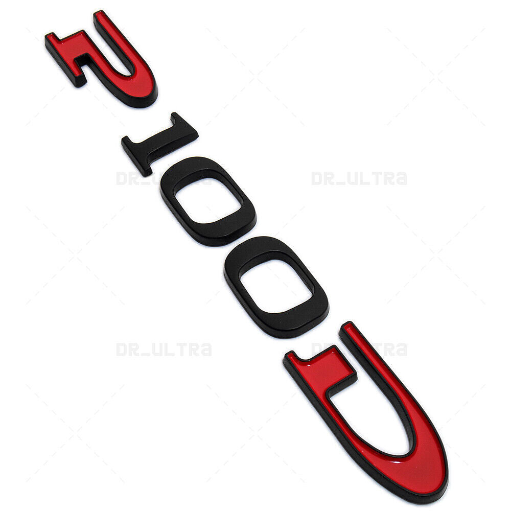 Tesla Rear Liftgate Lid Model P100D Nameplate Logo Badge Emblem Sport Black Red