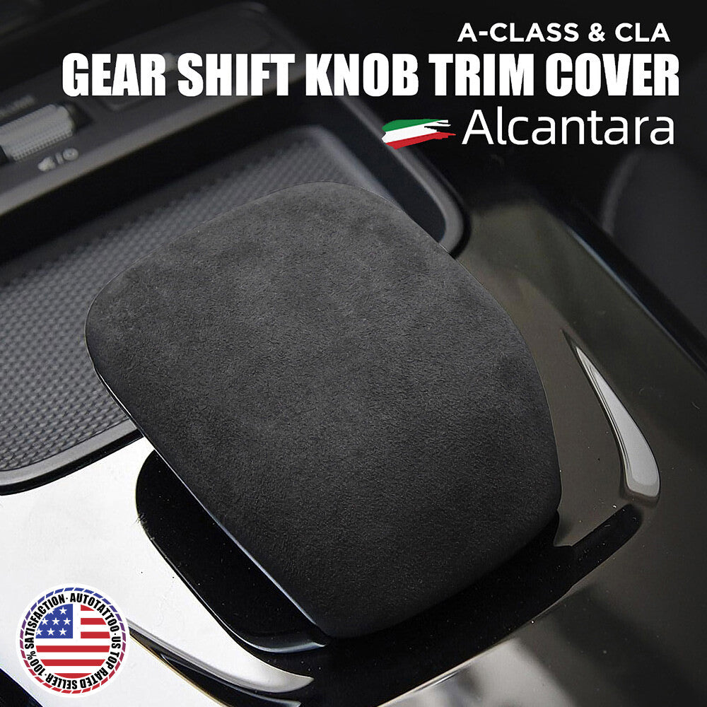 Mercedes CLA A Class W177 W118 Alcantara Nubuck Suede Gear Shift Knob Cover Trim