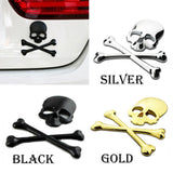 Universal 3D Fashion Metal Skull and Ghost Car Decal Sticker Auto Decoration