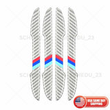 BMW M Performance 3D Carbon Car Side Door Strip Scratche Edge Guard Trim Silver