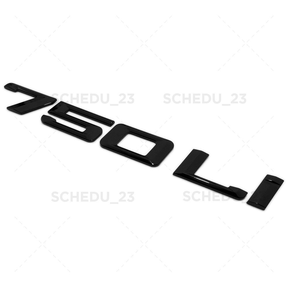 09-15 Gloss Black 750Li Trunk Lid Nameplate Emblem Badge M Performance F02 F04