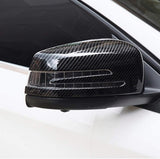 Carbon Fiber Style Side Rear Mirror Cover For Mercedes W204 W212 W117 C E Class