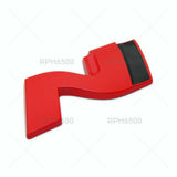 Universal Sport Car Rear Liftgate Trunk Logo Badge Nameplate Emblem Red & Black