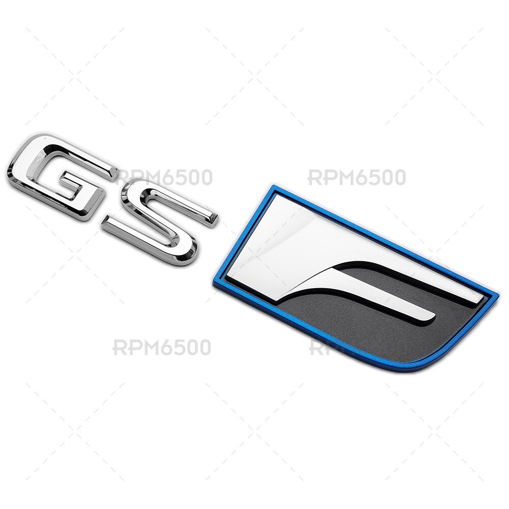 Lexus Trunk Lid OEM GS F GS-F Letter Logo Badge 3D Decal Sport Emblem F-Sport