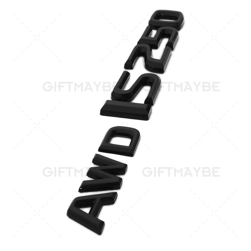 Lexus Trunk Gloss Black AWD IS 250 Letter Logo Badge Emblem Car Replace F-Sport